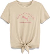 PUMA Kids' Embroidered Tie Hem T-Shirt