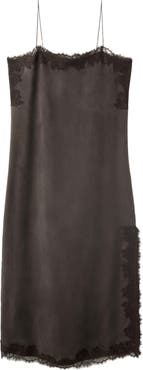 MANGO Lace-Trimmed Camisole Dress