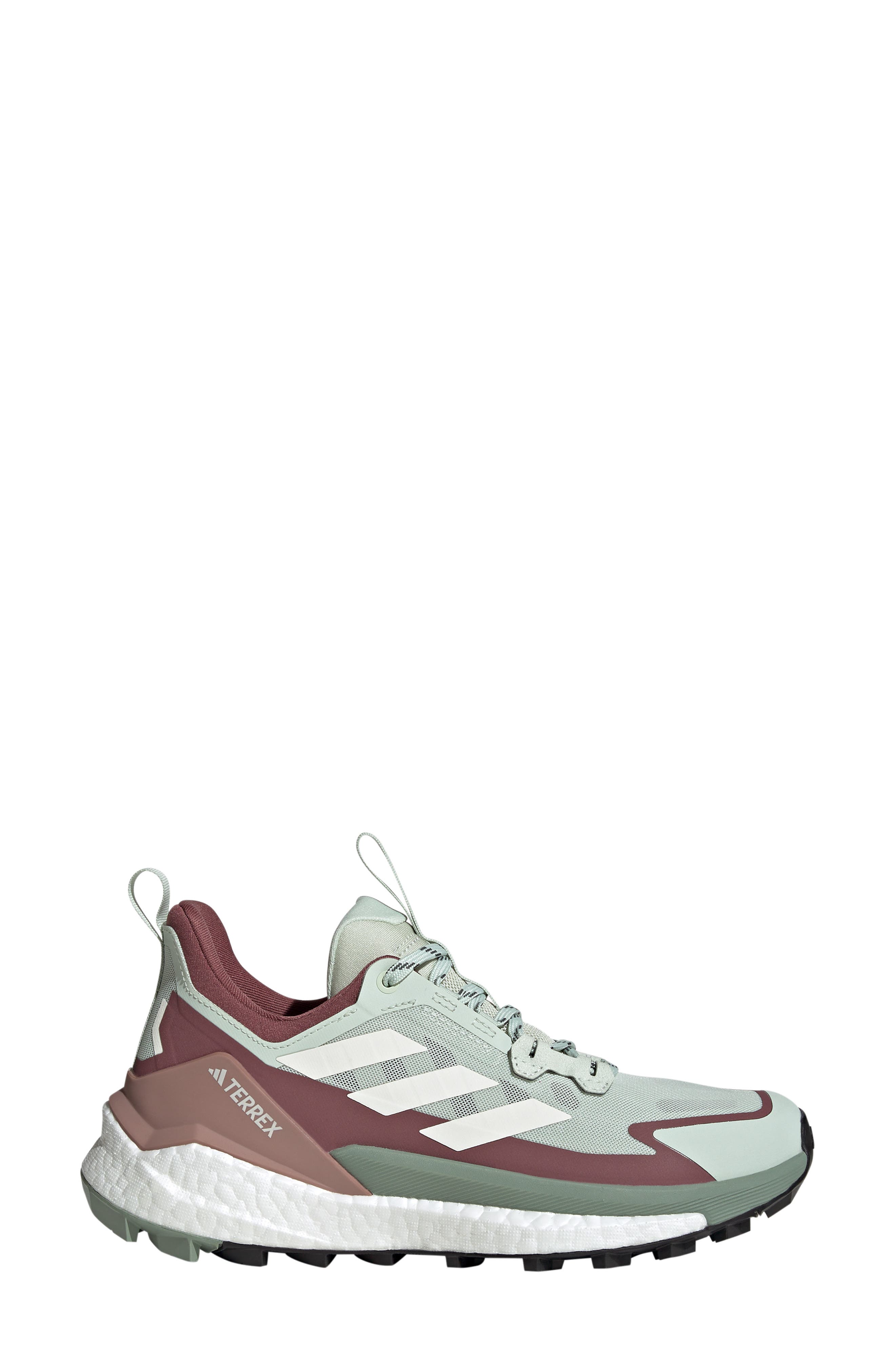Terrex Free Hiker 2.0 Hiking Shoe, Alternate, color, GREEN/ OFF WHITE/ CRIMSON