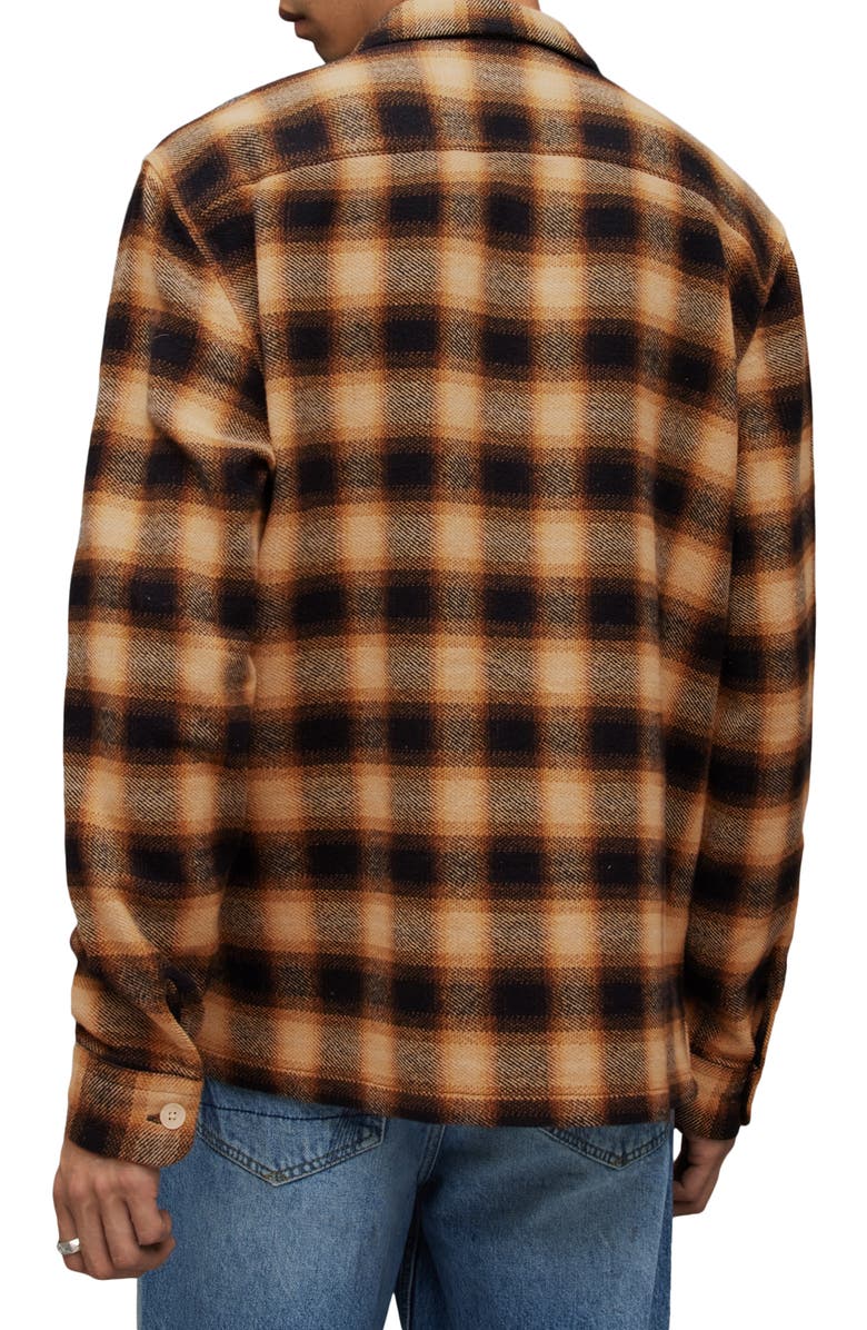 AllSaints Telesto Relaxed Fit Plaid Cotton Flannel Button-Up Shirt, Alternate, color, 