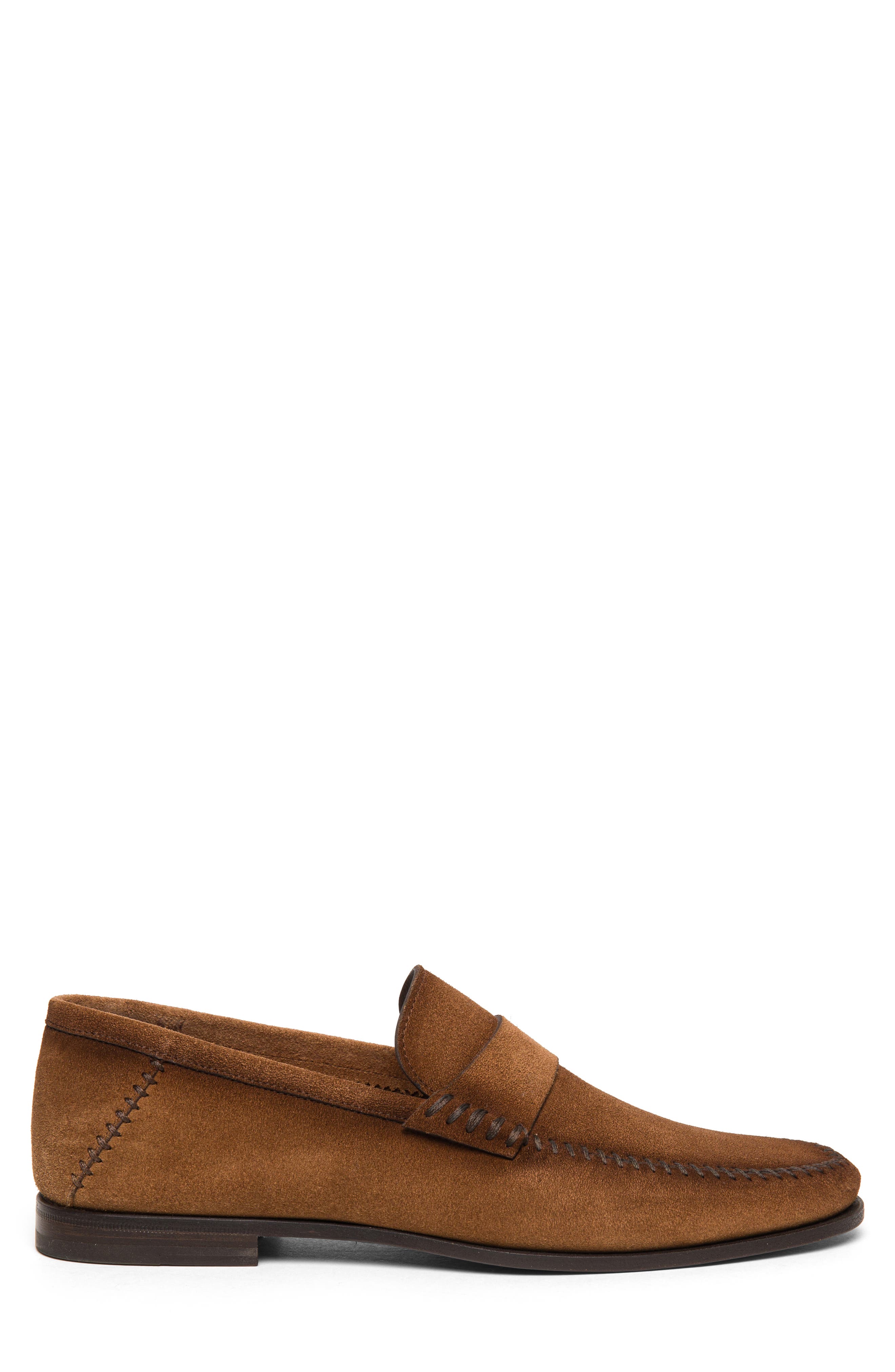 Santoni Paine Loafer, Alternate, color, Brown