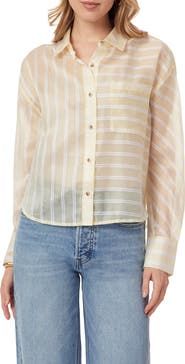 Scotch & Soda Cropped Button Front Shirt