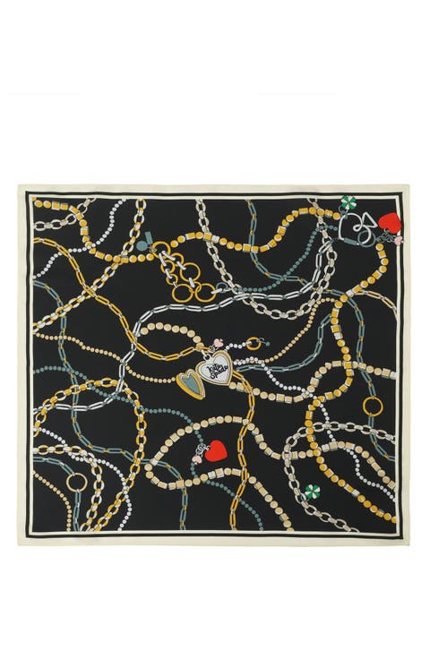 interlocked silk bandana