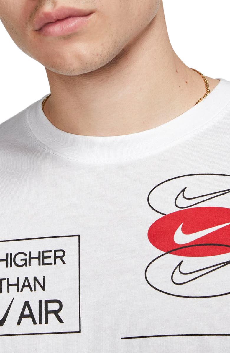 Nike Sportswear Multi Logo Graphic Tee, Alternate, color, White