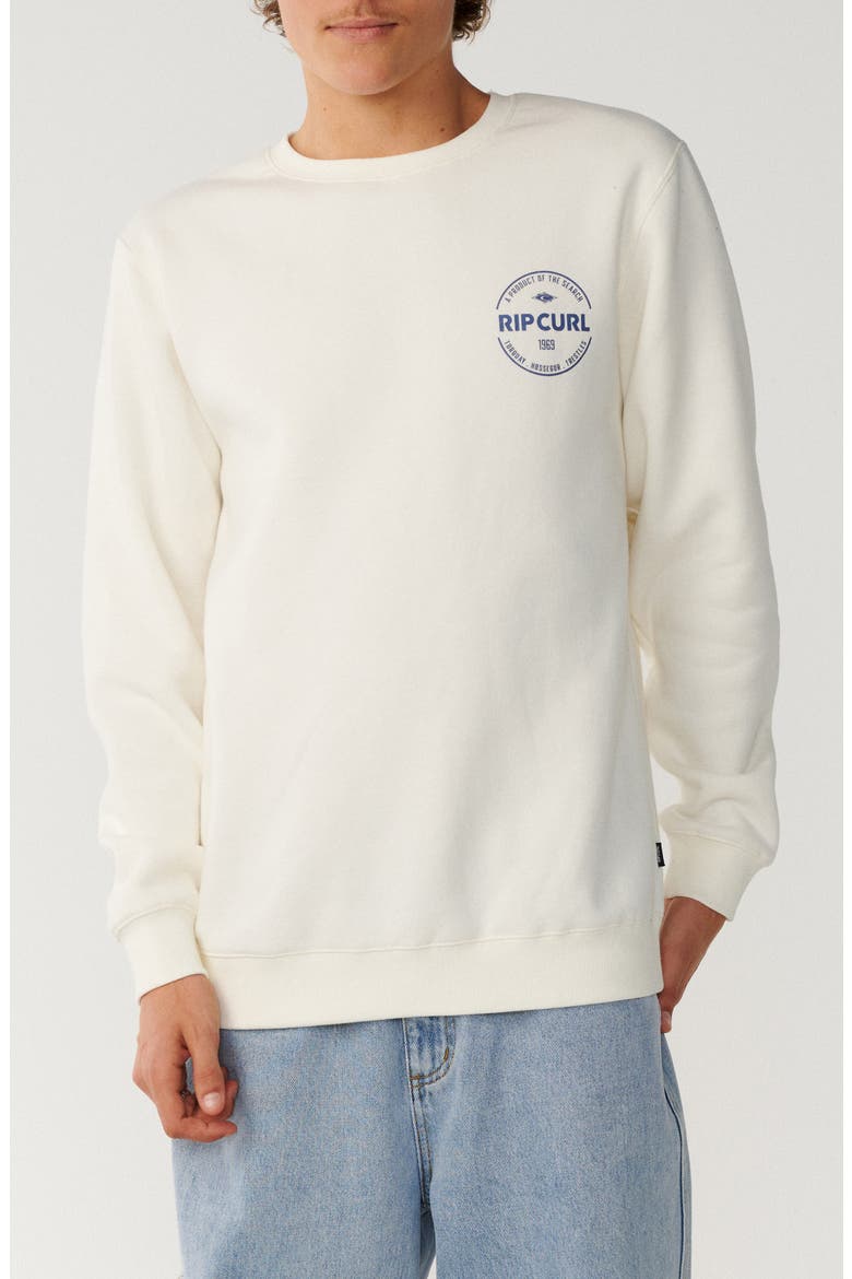 Staple Crewneck Sweatshirt, Main, color, BONE