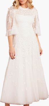 Needle & Thread Scatter Blossom Round Neck Ankle Gown