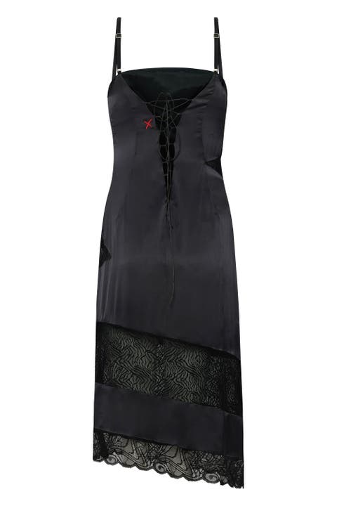 Pure Silk Women Black Dress