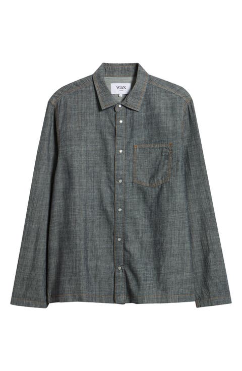 Manilla Chambray Button-Up Shirt