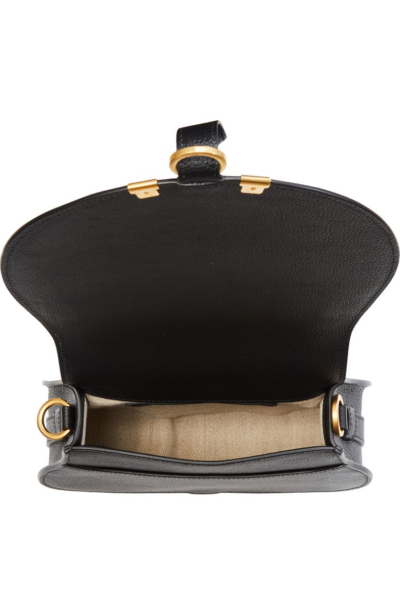 Chloé Large Marcie Leather Crossbody Bag, Alternate, color, 001 Black