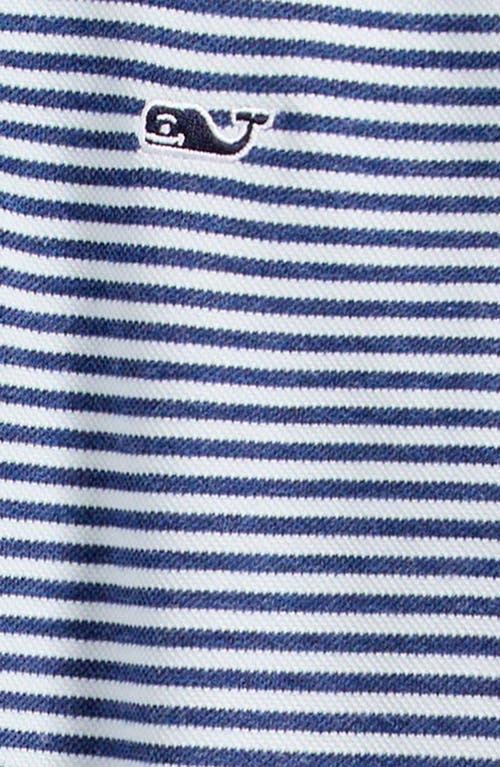 Vineyard Vines Kids' Edgartown Piqué Performance Polo In Deep Blue