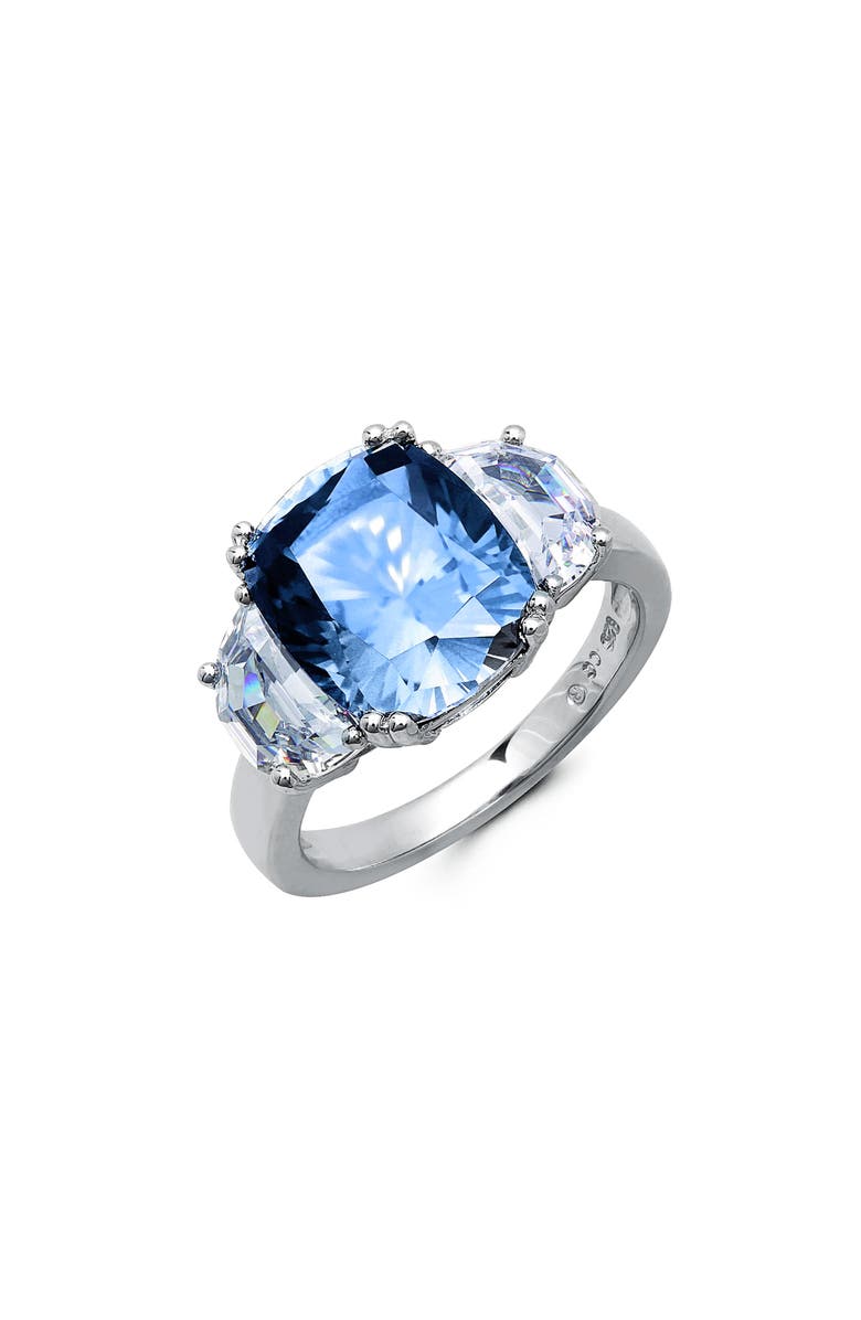 Crislu Synthetic Blue Quartz Cocktail Ring, Main, color, Blue
