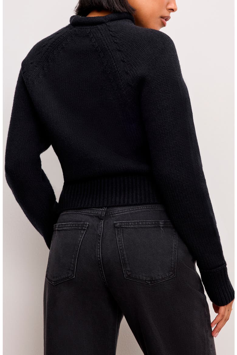 Mock Neck Sweater, Alternate, color, BLACK001