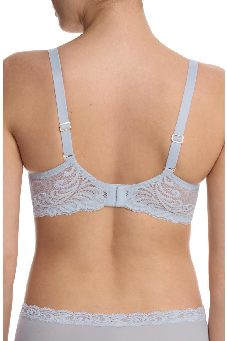Feathers Full Figure Plunge T-Shirt Bra, Alternate, color, Frosted Sky