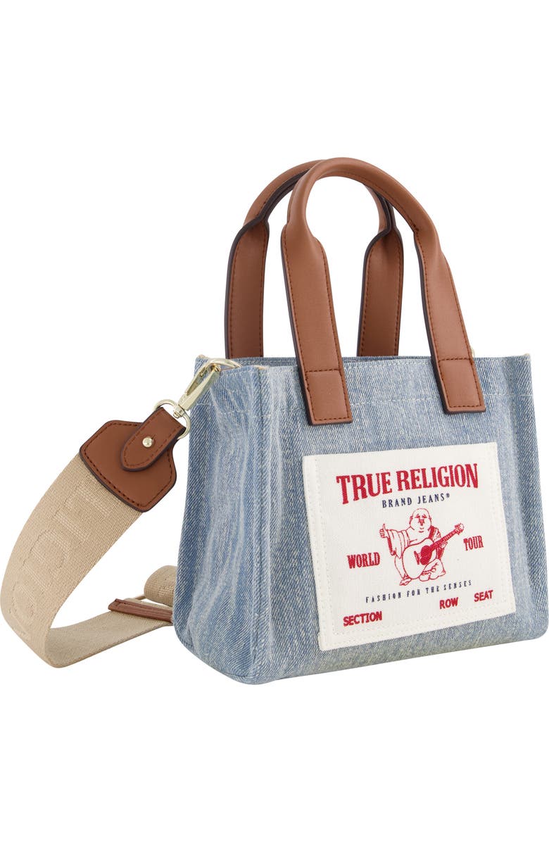 True Religion Canvas Mini Tote Bag, Alternate, color, Denim
