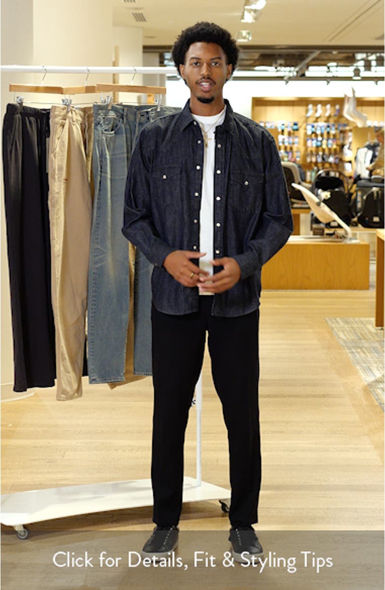 Denim Western Button-Up Shirt, sales video thumbnail