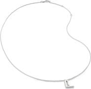 Monica Vinader Initial Pendant Necklace