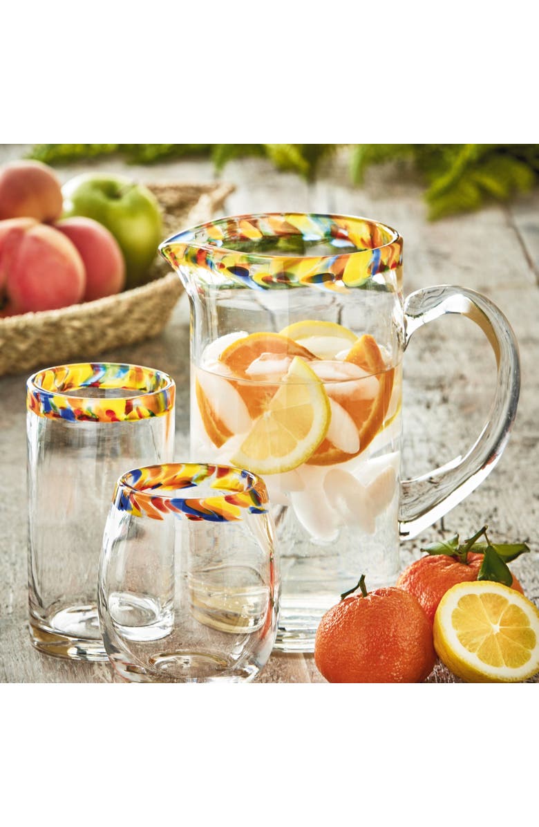 tag Kaleidoscope Stemless Wine Glass Clear Dishwasher Safe, Alternate, color, Clear