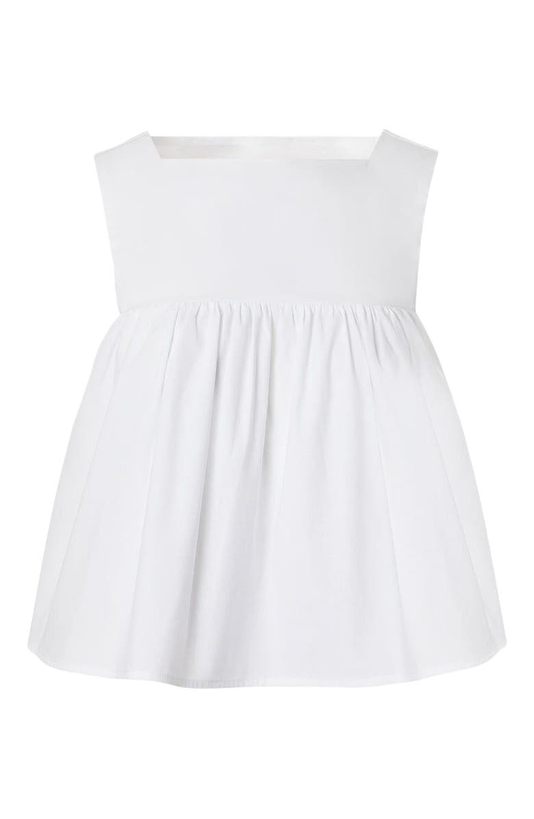 WeWoreWhat Square Neck Babydoll Top, Alternate, color, Classic White