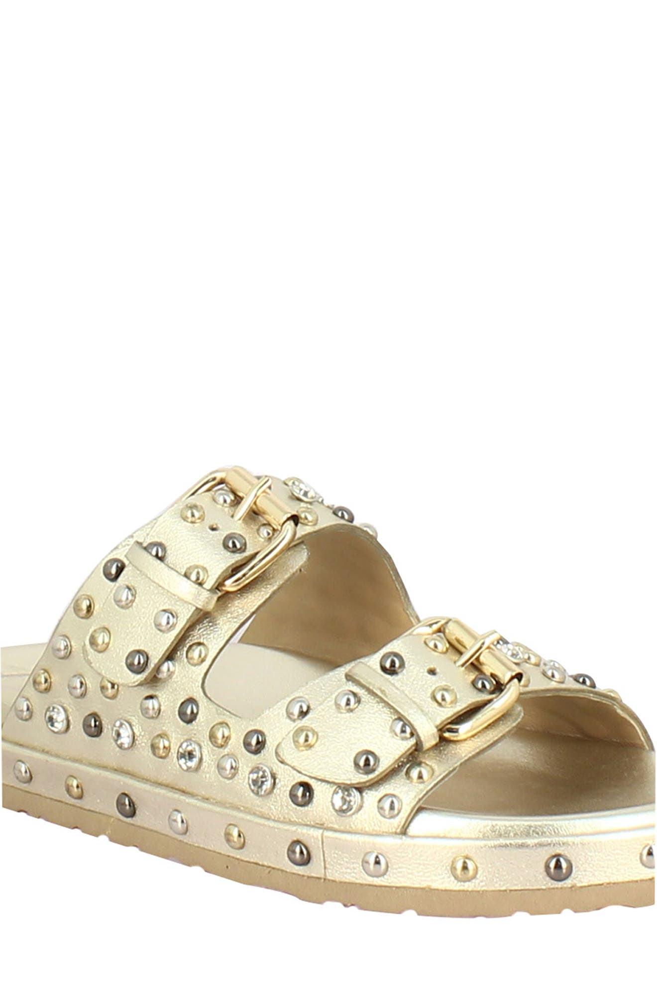 Chloe Slide Sandal, Alternate, color, PLATINE