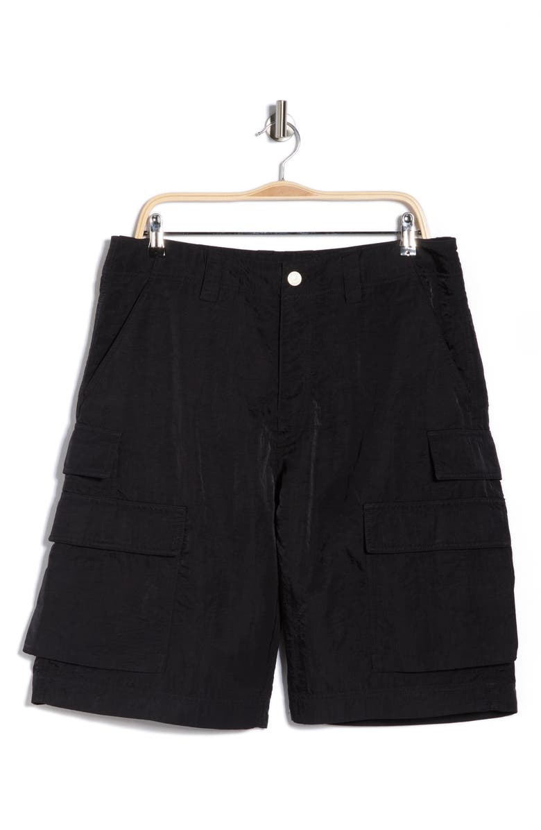 PURPLE BRAND Solid Cargo Shorts, Alternate, color, 