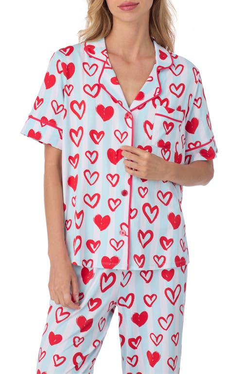 Room Service Pjs Print Pajamas In Blue