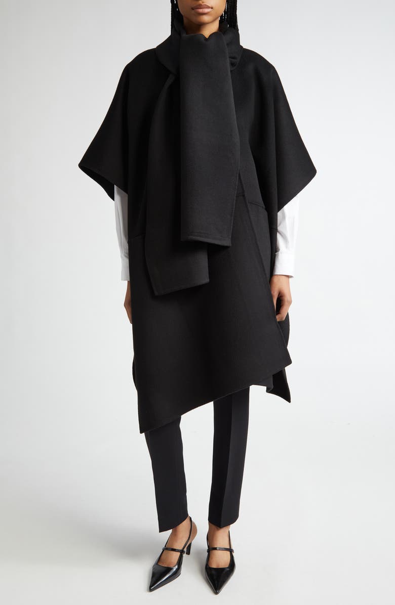 TOTEME Double Face Wool Scarf Coat, Alternate, color,