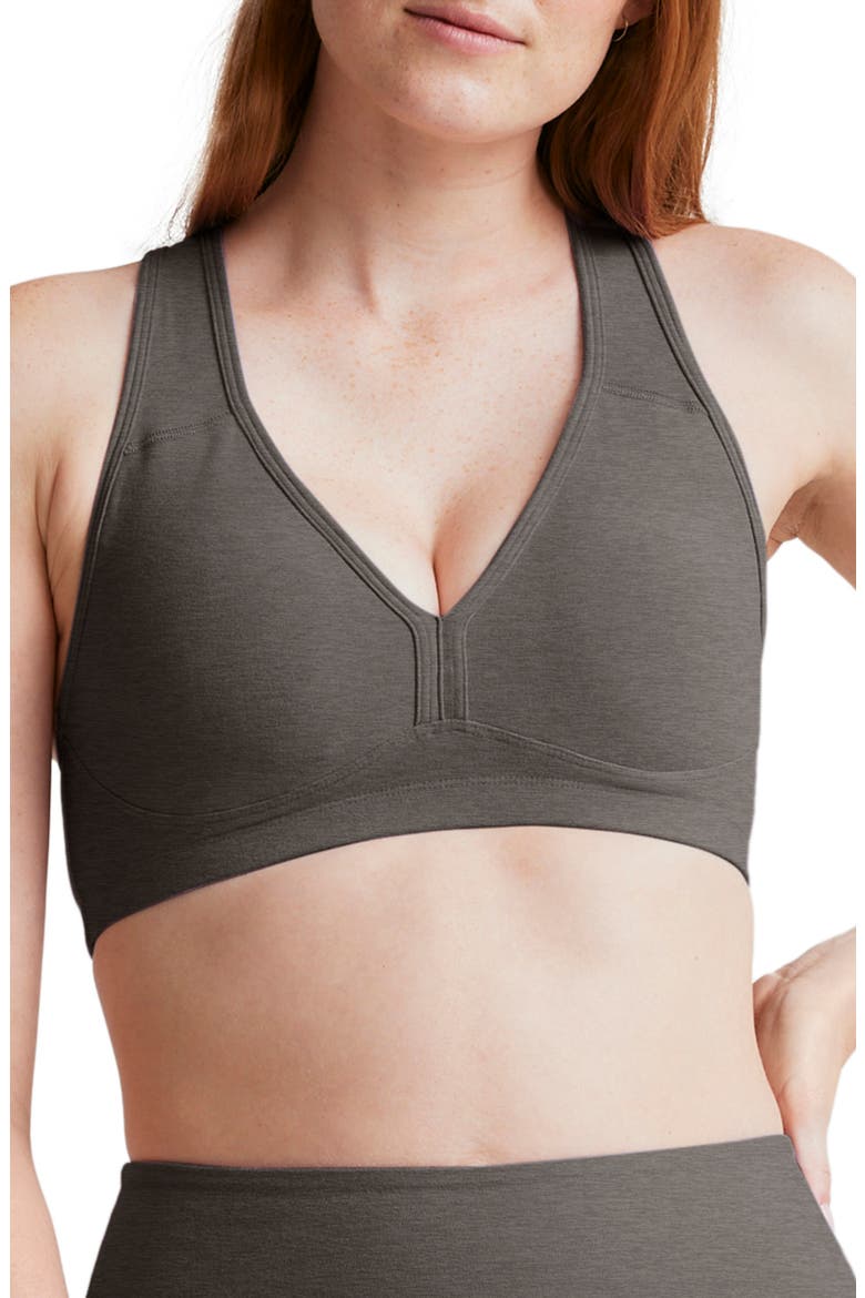Lift Your Spirits Sports Bra, Main, color, TRUE GRAY HEATHER