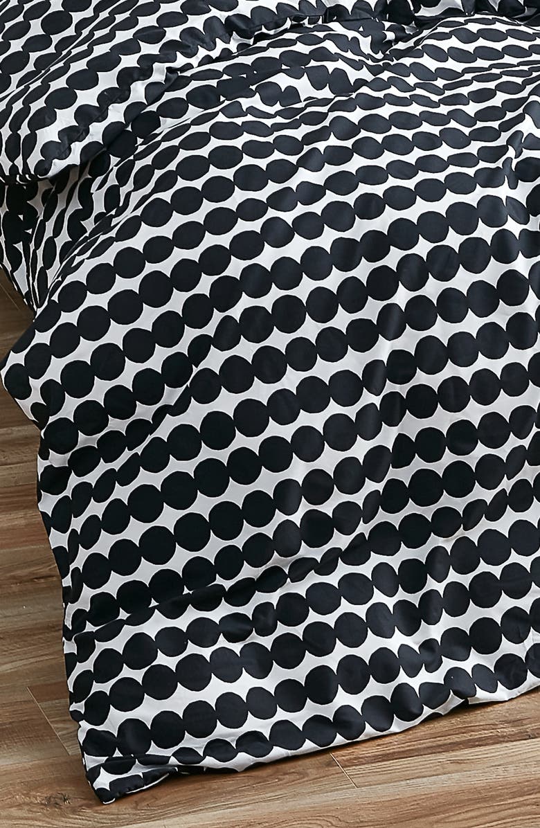Marimekko Rasymatto Comforter & Sham Set, Alternate, color, Black