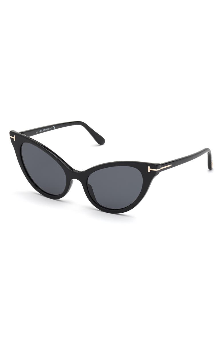 TOM FORD 53mm Cat Eye Evelyn Sunglasses, Main, color, 