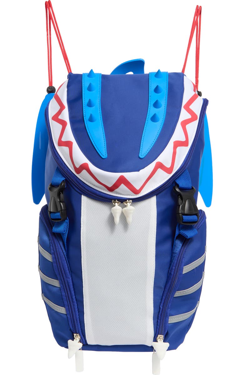 Bling2o Kids' Shark Fin Backpack, Main, color, Blue