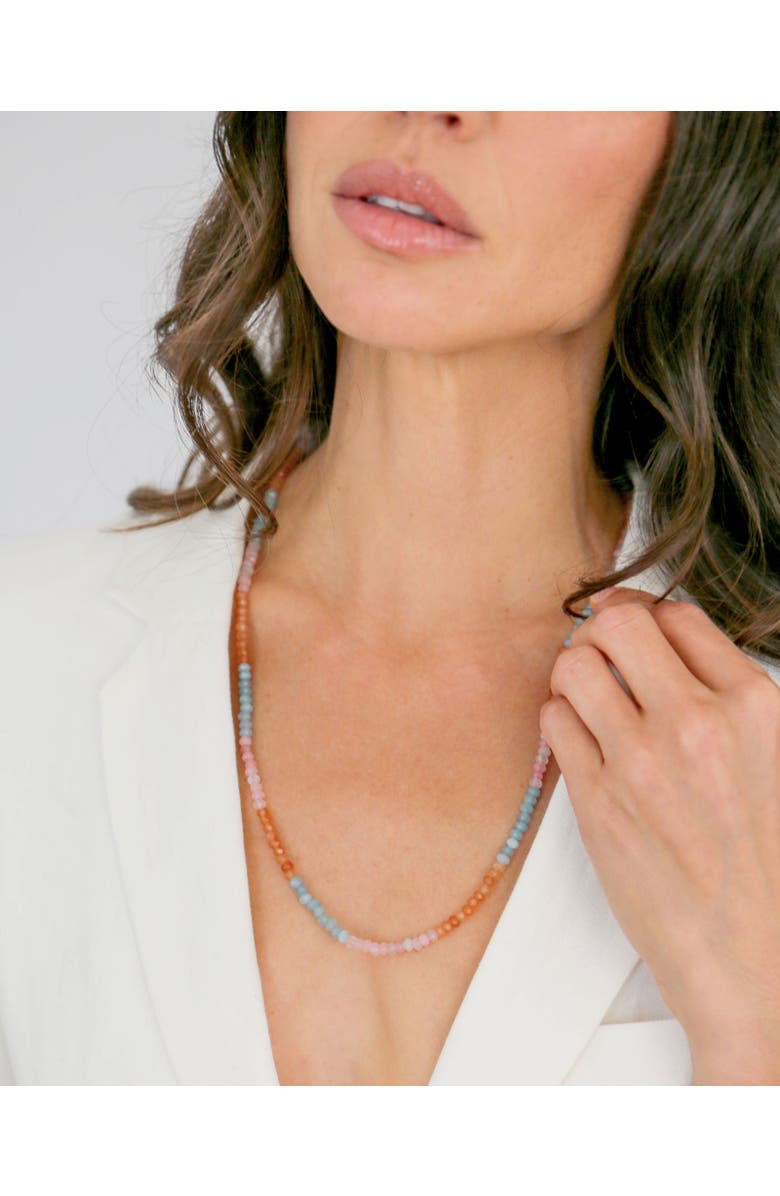 By Lilla Petal Necklace, Alternate, color, Pastel