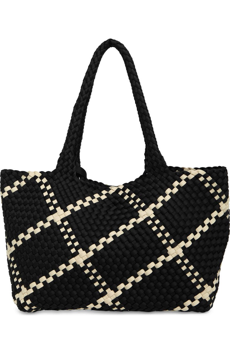 BCBG Woven Large Tote Bag & Pouch Set, Main, color,