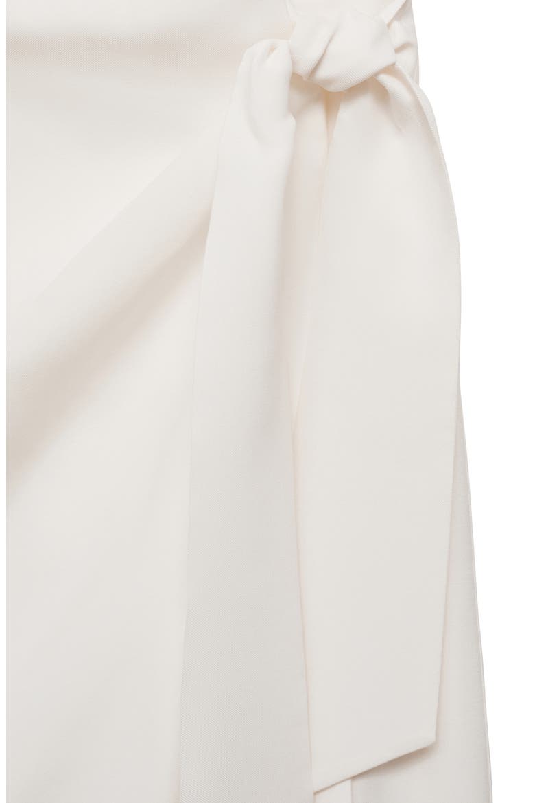 Sleeveless Wrap Minidress, Alternate, color, OFF WHITE