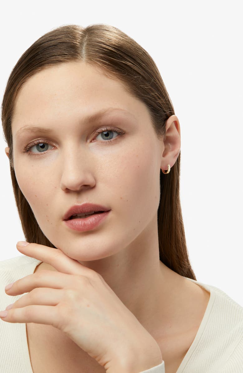 Ana Luisa Gold Huggie Hoop Earrings - Gold Bold Hoops, Alternate, color, Gold