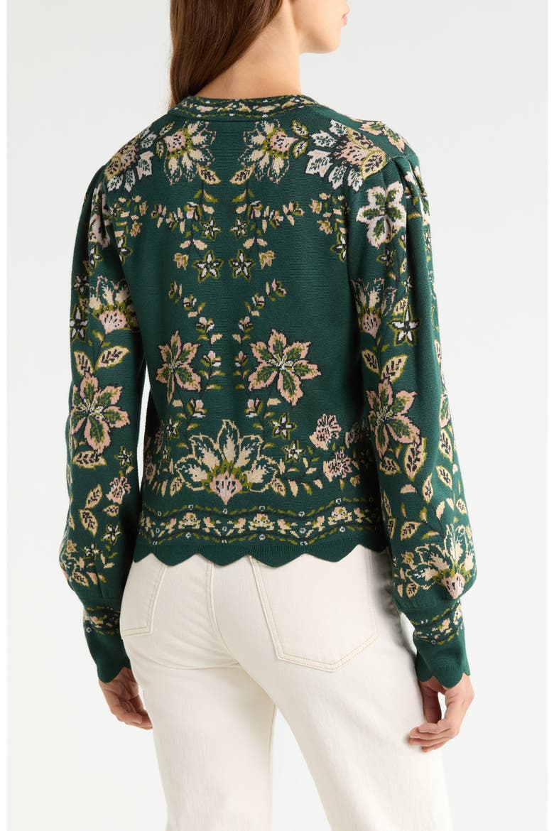 Garden Delight Button-Up Cardigan, Alternate, color, GARDEN DELIGHT DARK
