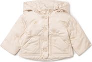LOLA Cherry Embroidered Removable Hood Snap Front Coat
