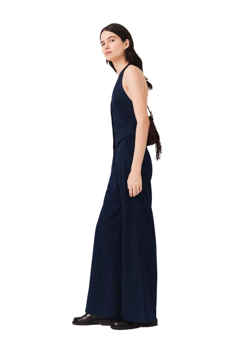 Tailored backless top, Alternate, color, Navy