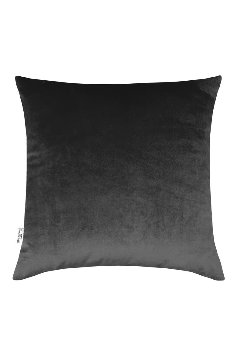 Penelope Jacquard Accent Pillow, Alternate, color, CHARCOAL