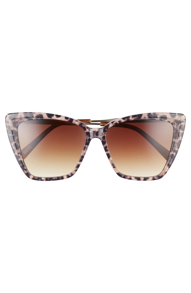 DIFF Becky II 55mm Cat Eye Sunglasses, Alternate, color,