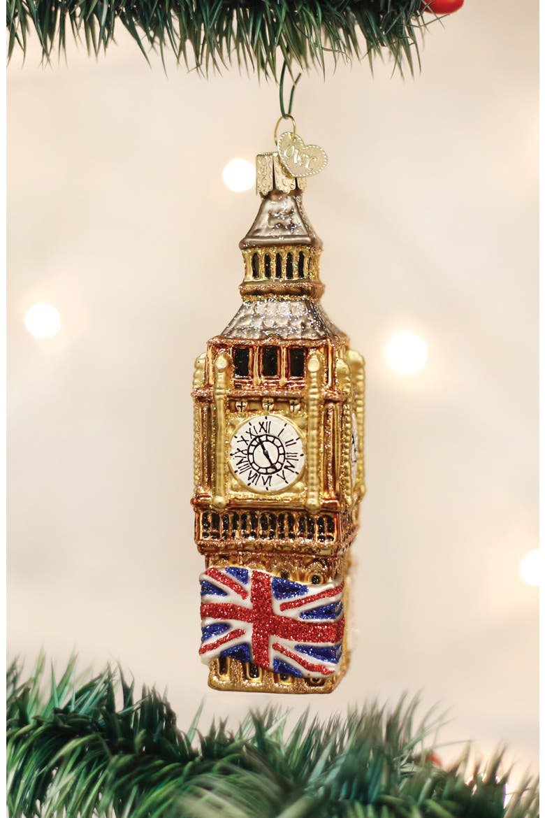 Big Ben Christmas Ornament, Alternate, color, GOLD MULTI