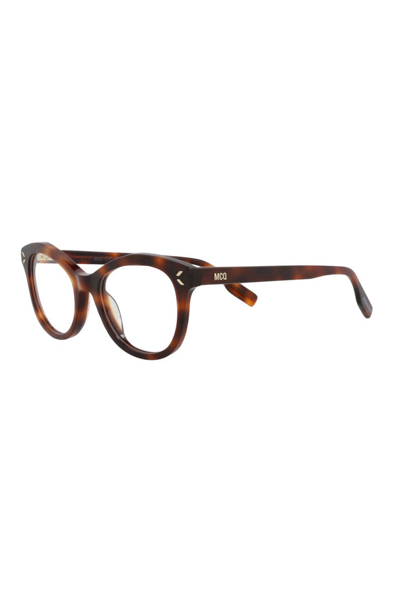 47mm Cat Eye Optical Glasses, Alternate, color, HAVANA HAVANA TRANSPARENT