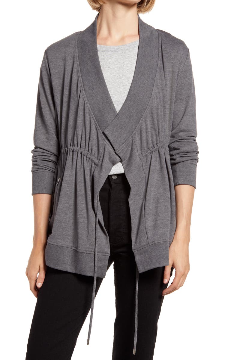 AllSaints Gina Drape Jacket, Main, color,
