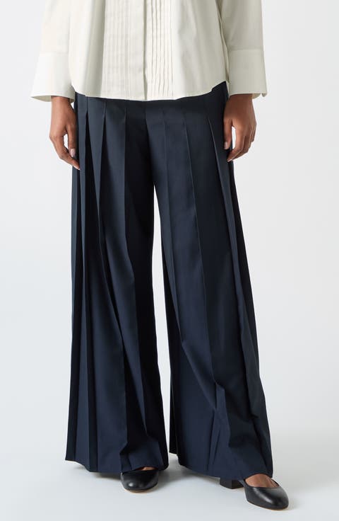 Colette Pleated Wide Leg Pants