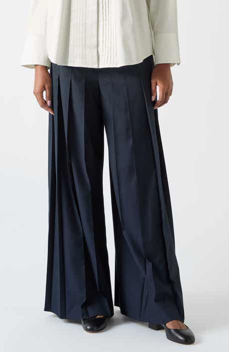 LK Bennett Colette Pleated Wide Leg Pants