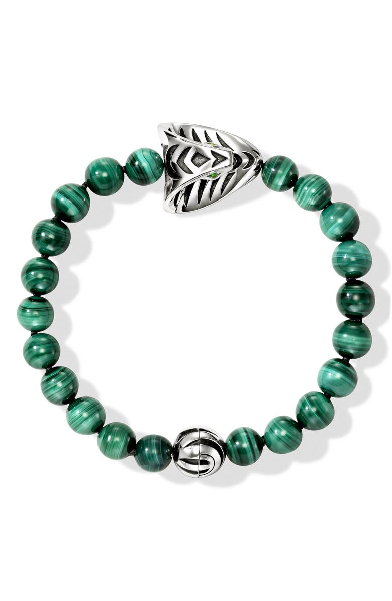 John Hardy Legends Cobra Beaded Bracelet, Alternate, color, Silver