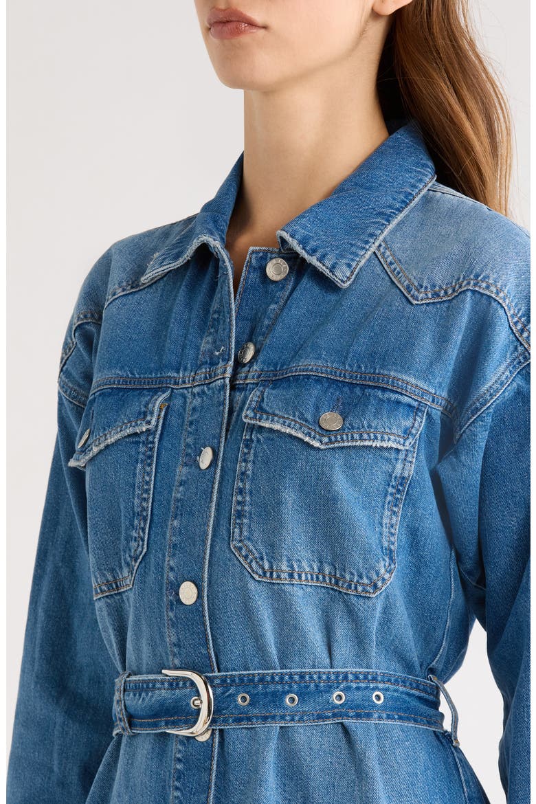 Tustin Denim Shirtdress, Alternate, color, SKYRIDE