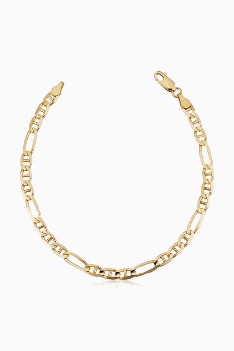 14K Yellow Gold Figarucci Bracelet