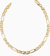 Oradina 14K Yellow Gold Figarucci Bracelet
