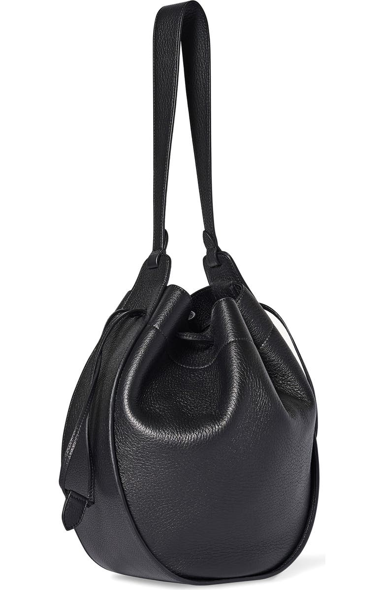 The Row XL Leather Drawstring Hobo Bag, Alternate, color,