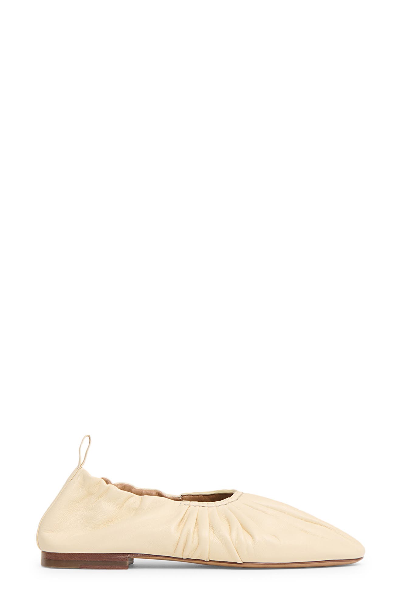Ruched Ballerina Flat, Alternate, color, JASMINE